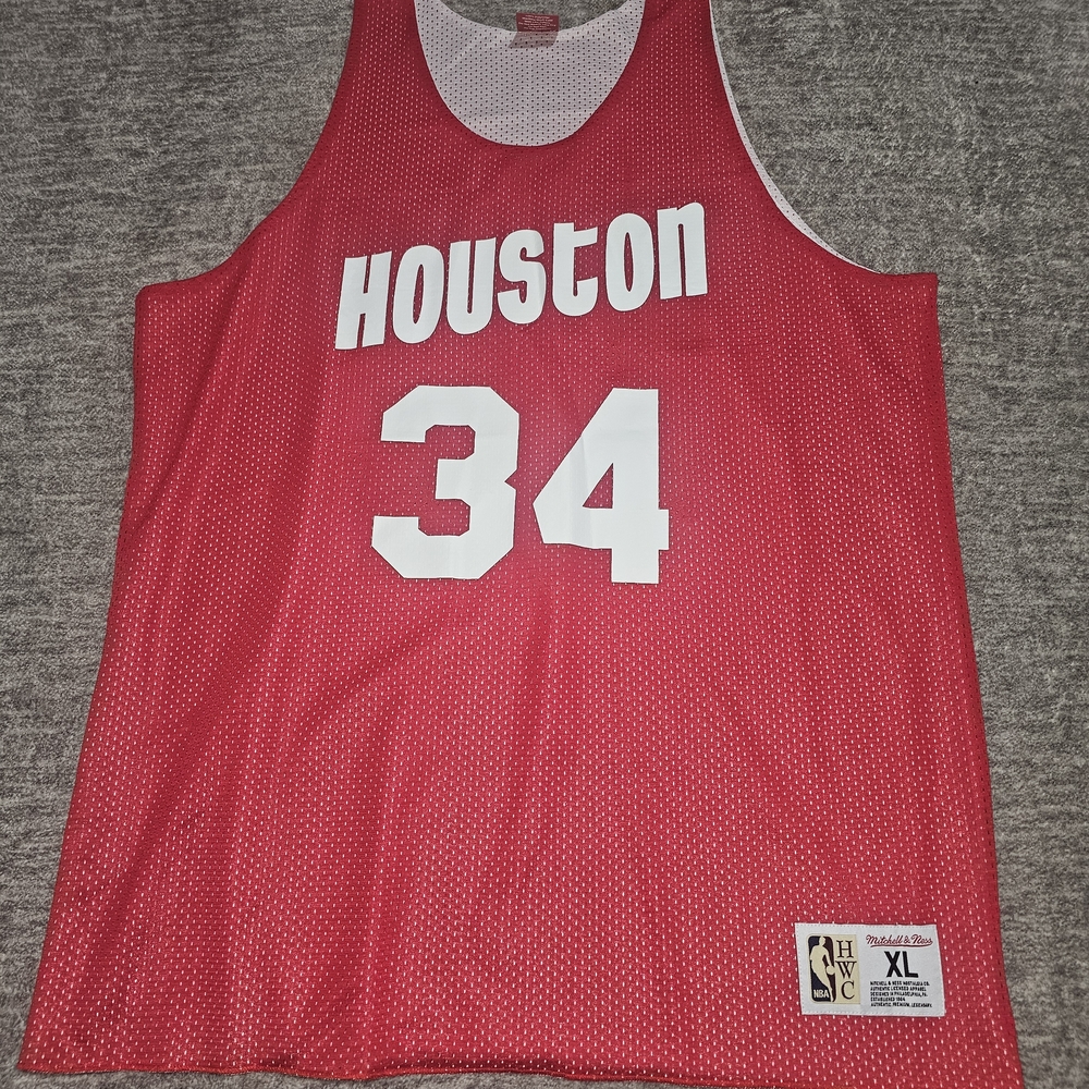 Mitchell & Ness Houston Red Basketball Jersey